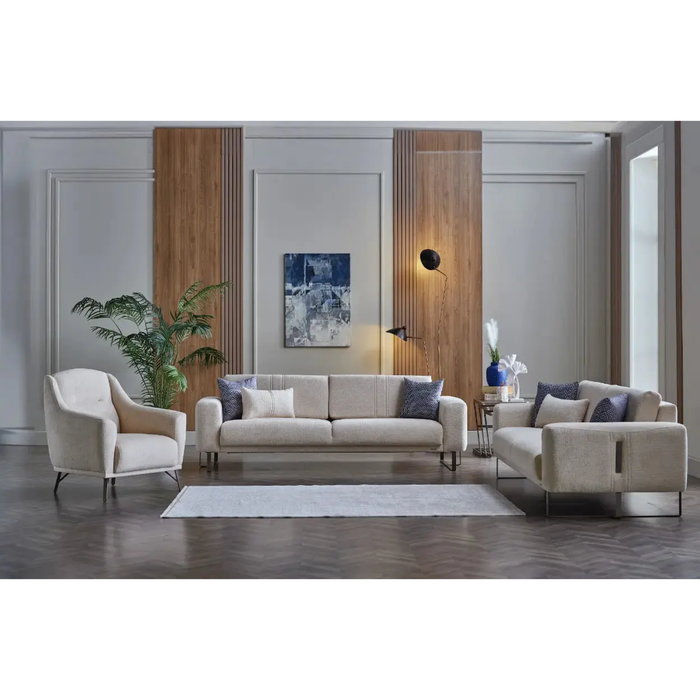 Bellona Mirante Living Room Set - Beatto Cream