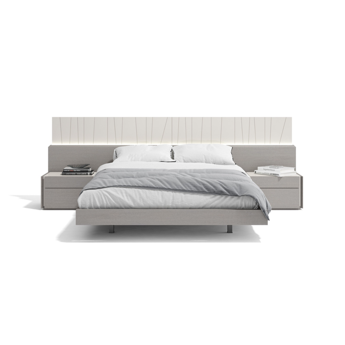 J & M Furniture Porto Premium Bedroom Sets in Grey