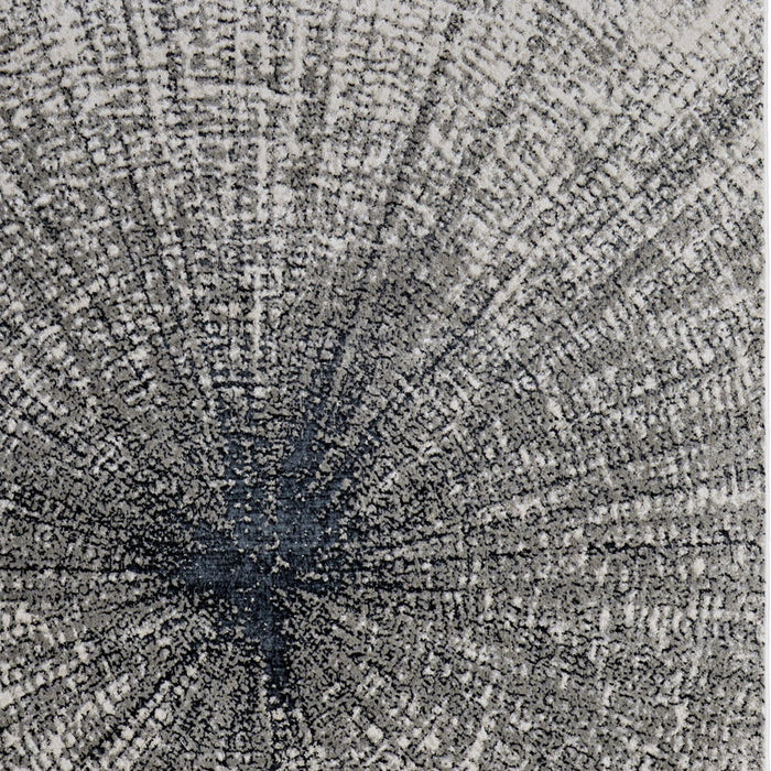 10' x 13' Abstract Power Loom Area Rug - Gray