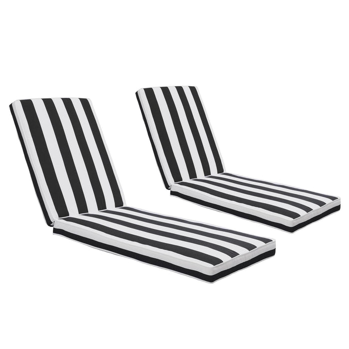 Giga outdoor lounge chair cushion with back and seat cushions, designed for patio furniture and chaise lounge chairs.
