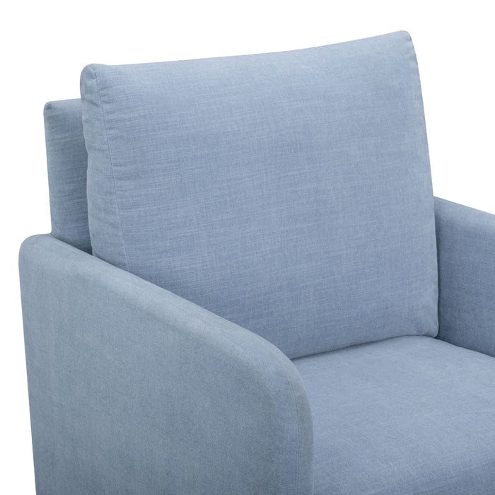 Nancy - "Easy Clean" Chambray Chenille Nursing Chair