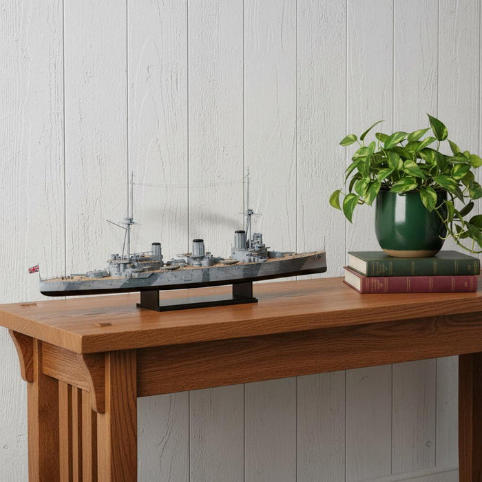 Hand Painted Model Boat (624278) - Gray