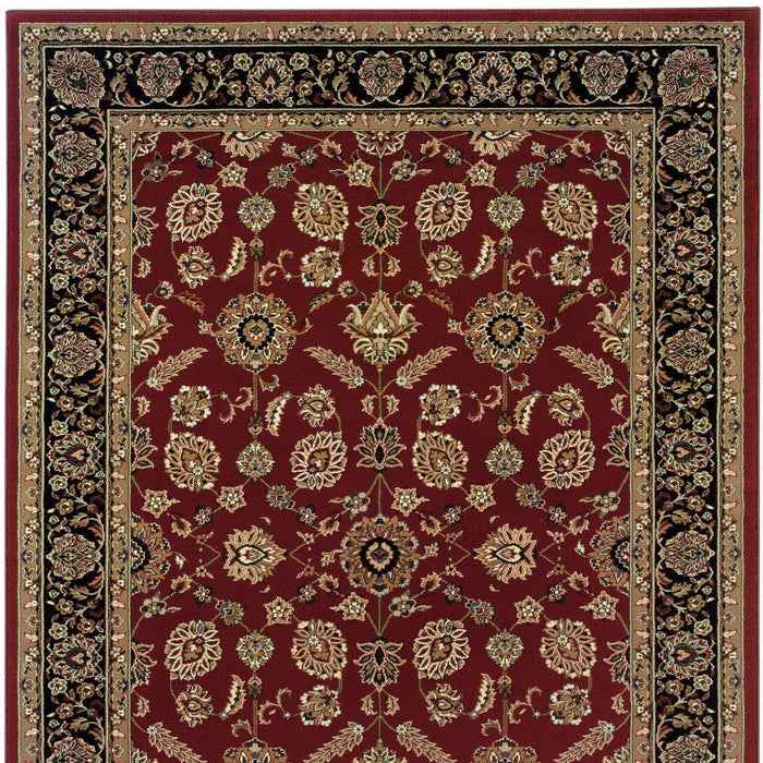 8' X 11' Oriental Area Rug (574367) - Red / Black
