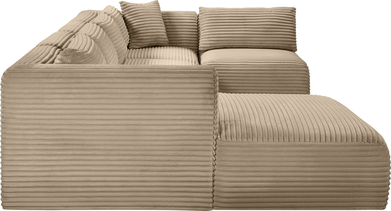 Shaggy - Fabric 5 Piece Modular U-Shaped Sectional