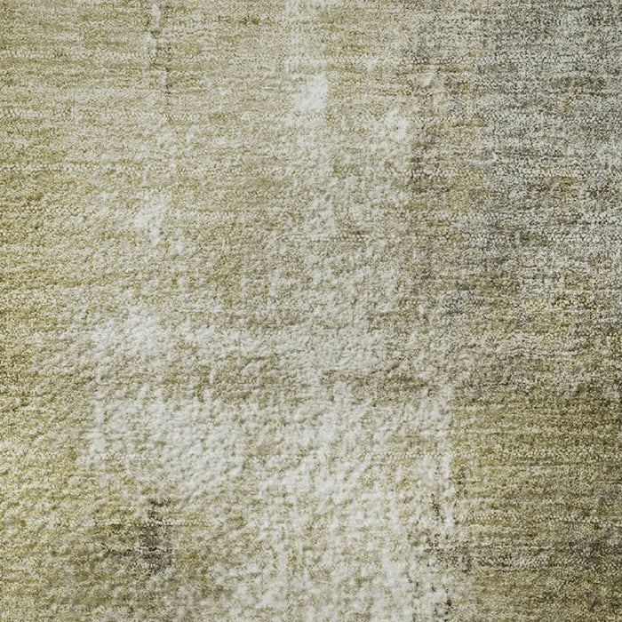 10' X 14' Abstract Washable Area Rug With UV Protection (709992) - Gold / Charcoal / Silver