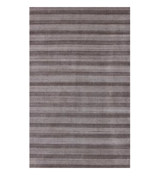 8' x 10' Hand Loomed Area Rug - Rust And White