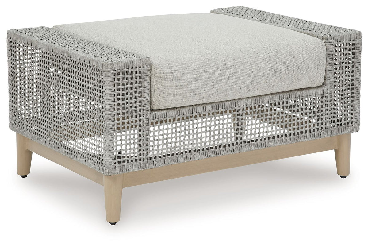 Seton Modern Seton Creek - Ottoman With Cushion - Gray | Z Modern Furniture Store