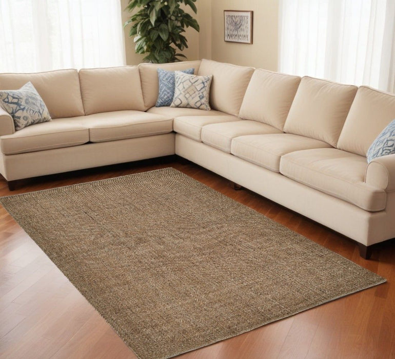 12' x 15' Hand Woven Area Rug - Brown