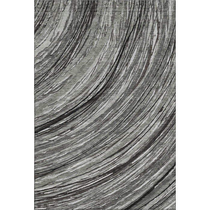 10' X 14' Abstract Washable Area Rug With UV Protection (717638) - Taupe / Gray