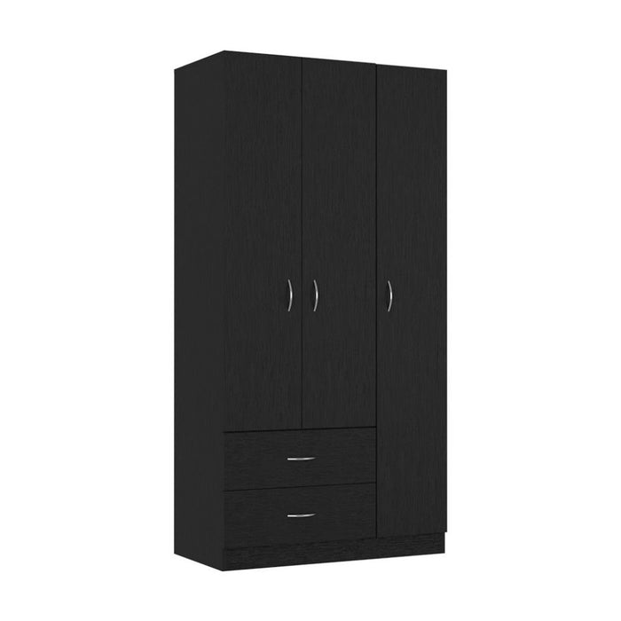Combo Dresser 2 Drawer - Black