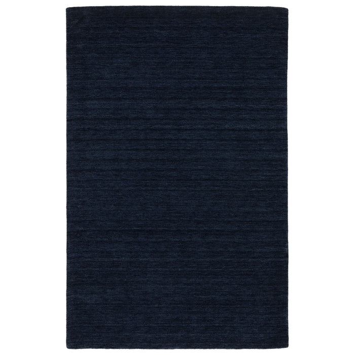 8' X 10' Casual Wool Hand Tufted Area Rug - Navy Blue