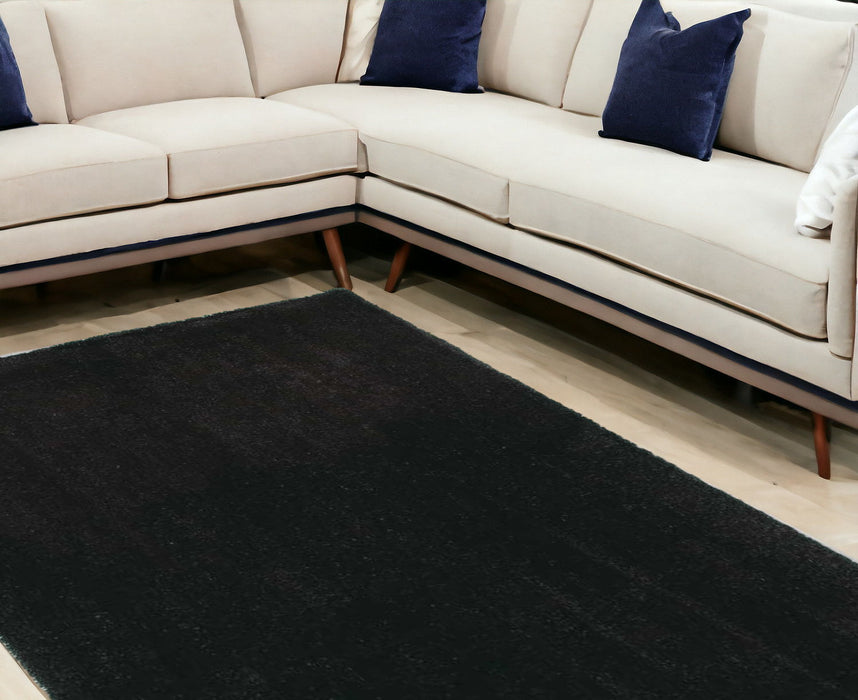 9' x 13' Polyester Area Rug - Espresso
