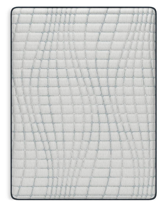 Sierra Sleep® Hybrid 1300 mattress showing plush top surface with quilted fabric and supportive hybrid construction.