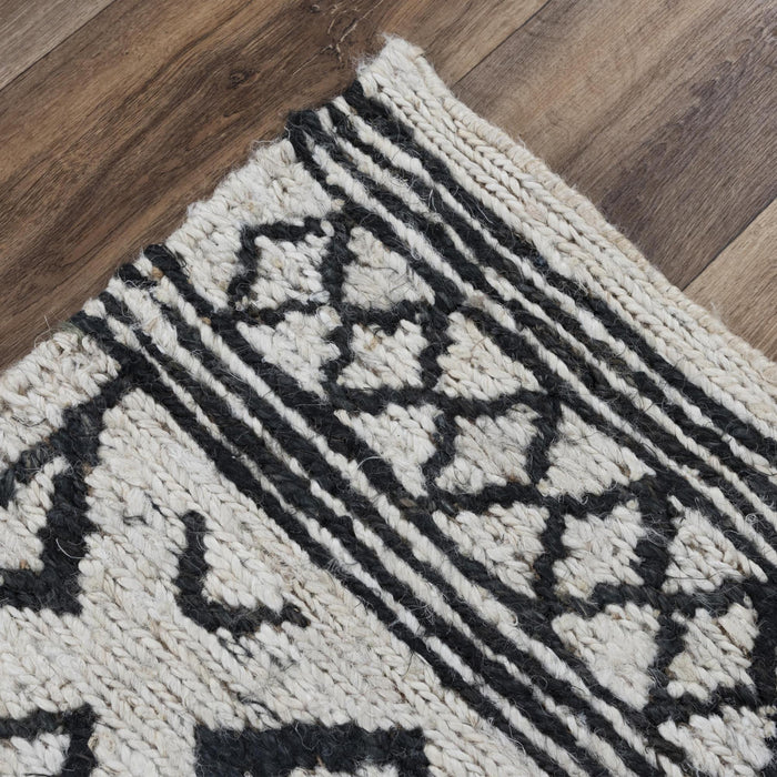 10' X 14' Jute Geometric Hand Woven Area Rug (747096) - Beige / Black
