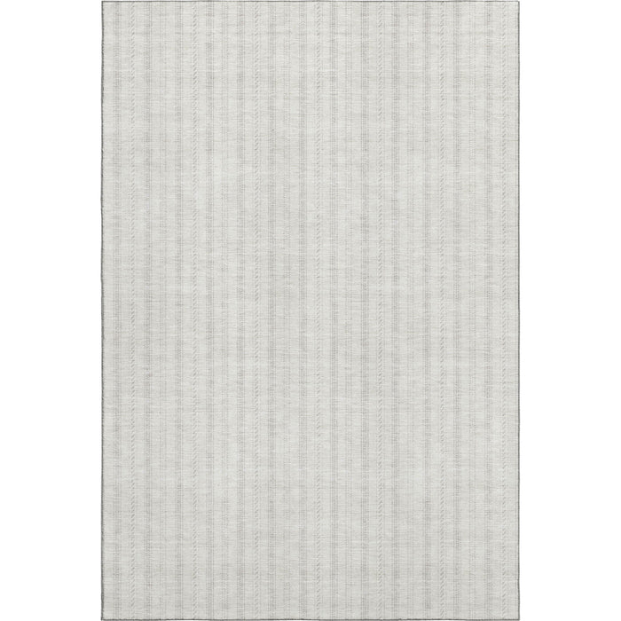 10' X 14' Striped Washable Area Rug With UV Protection (673855) - Ivory / Beige