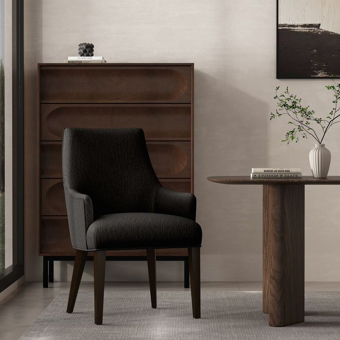 Manhattan Beever - Chenille Wood Armchair