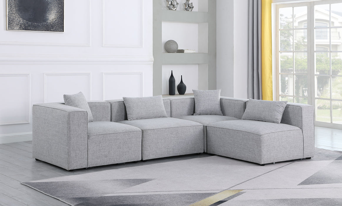 Cube - Linen 4 Piece Modular Corner Sectional