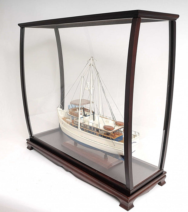40" Solid Wood Frame Display Stand - Dark Brown