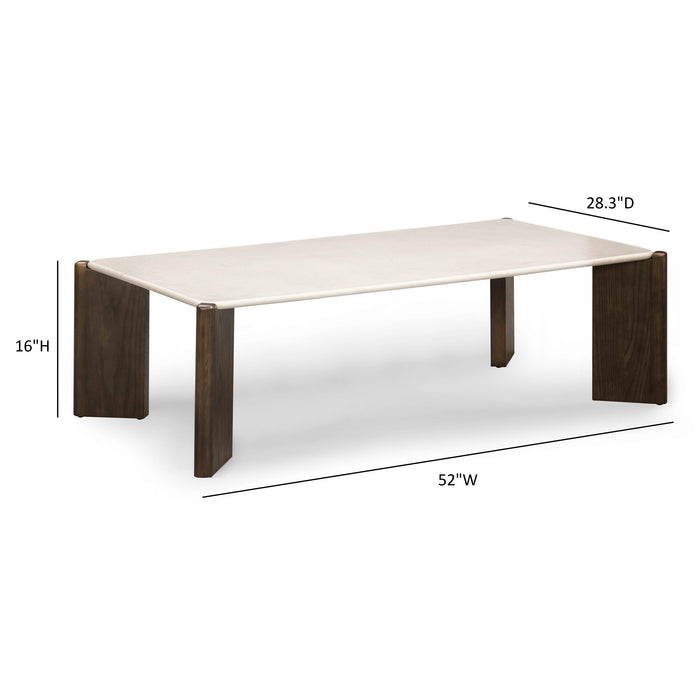Restis - Rectangular Coffee Table - Cream