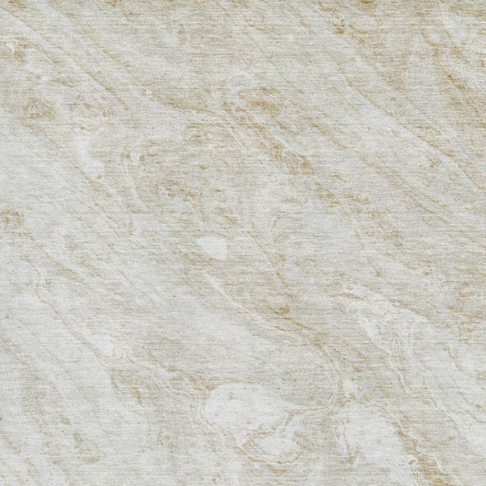 10' X 14' Abstract Washable Area Rug With UV Protection (653458) - Ivory / Beige