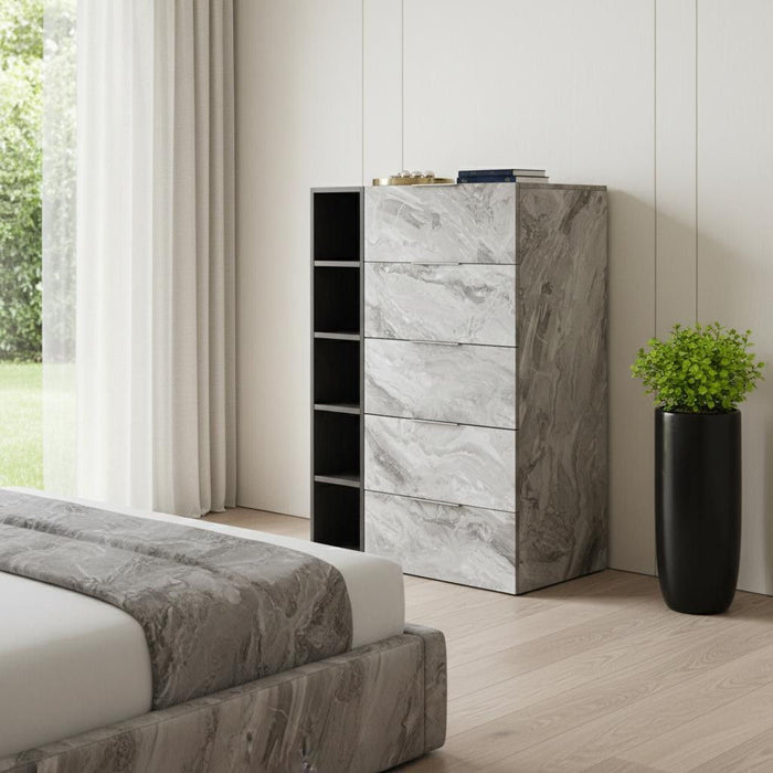 Five Drawer Chest / Accent Chest - Gray