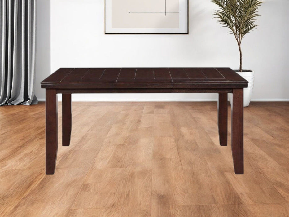 48" Solid Manufactured Wood Dining Table - Dark Brown
