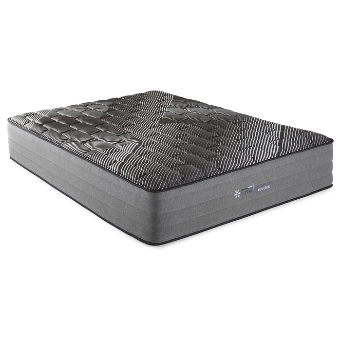 Montlake - Twin Cool Firm Memory Foam Hybrid Mattress - Black