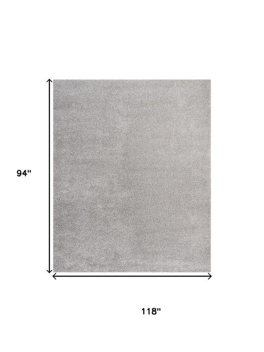 8' X 10' Shag Power Loom Area Rug (551059) - Gray