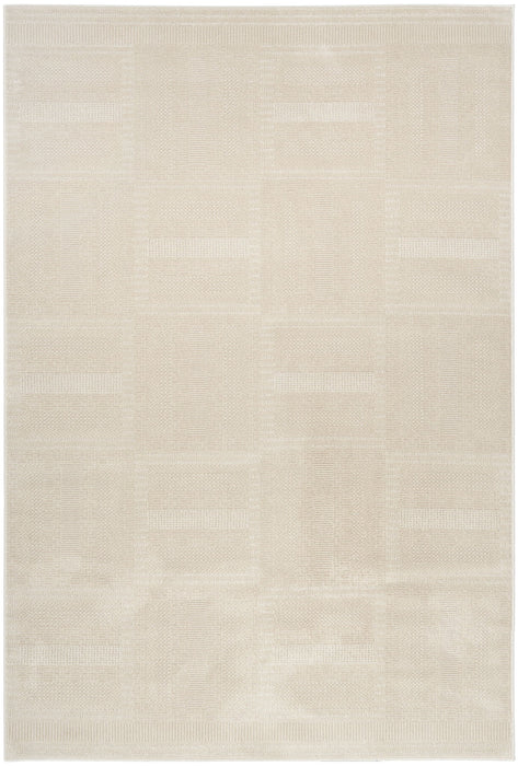 5' X 7' Geometric Power Loom Area Rug (572703) - Tan