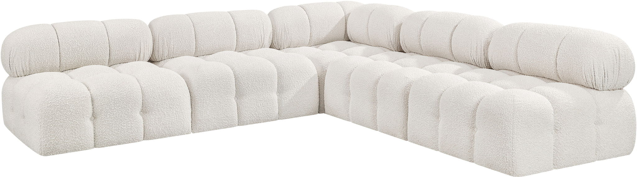 Ames - 5 Piece Fabric Modular Corner Sectional