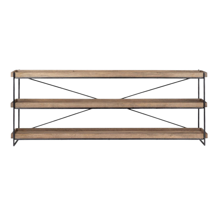 80" x 16" x 30" Solid Wood Console Table - Brown