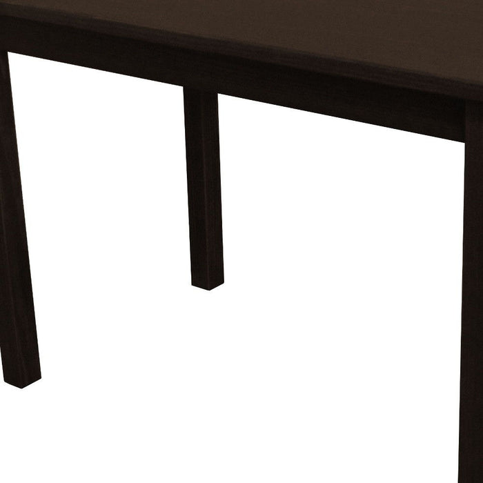48" Solid Wood Dining Table - Dark Brown