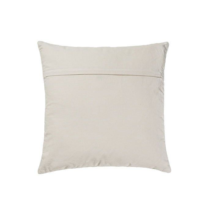 Tabitha - 20" Square Embroidered Throw Pillow - (Cover) - Cream