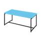 Giga GT 3-piece carbon fiber wrap coffee and end table set, modern black tables with sleek carbon fiber finish, set of three.