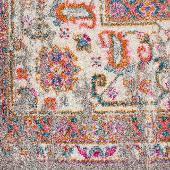 12' x 15' Moroccan Power Loom Distressed Polypropylene Area Rug - Blue