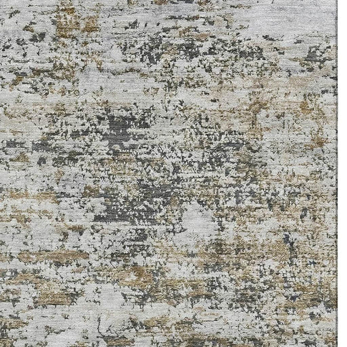 10' X 14' Abstract Washable Area Rug With UV Protection (699136) - Beige / Ivory