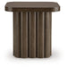 Signature Design by Ashley Darimore rectangular cocktail table with a sleek wooden top and metal legs, modern and stylish for living spaces.