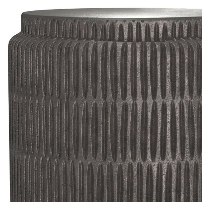 22" Aluminum Round End Table - Graphite