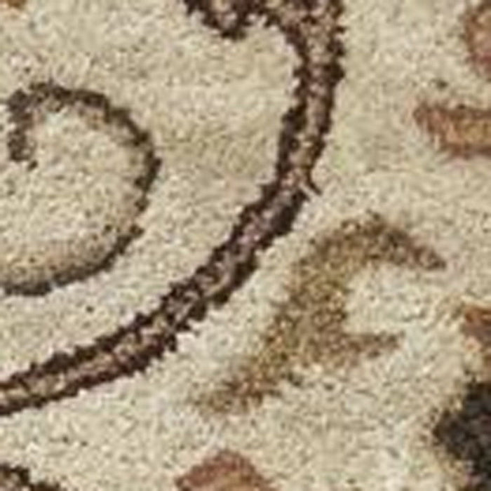 9' x 13' Wool Floral Vines Hand Tufted Area Rug - Beige Blue And Ivory
