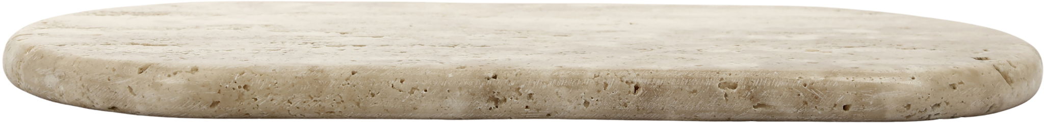 Beige Travertine Tray by Meridian Furniture, showcasing a smooth, rectangular tray with natural stone texture for elegant serving.