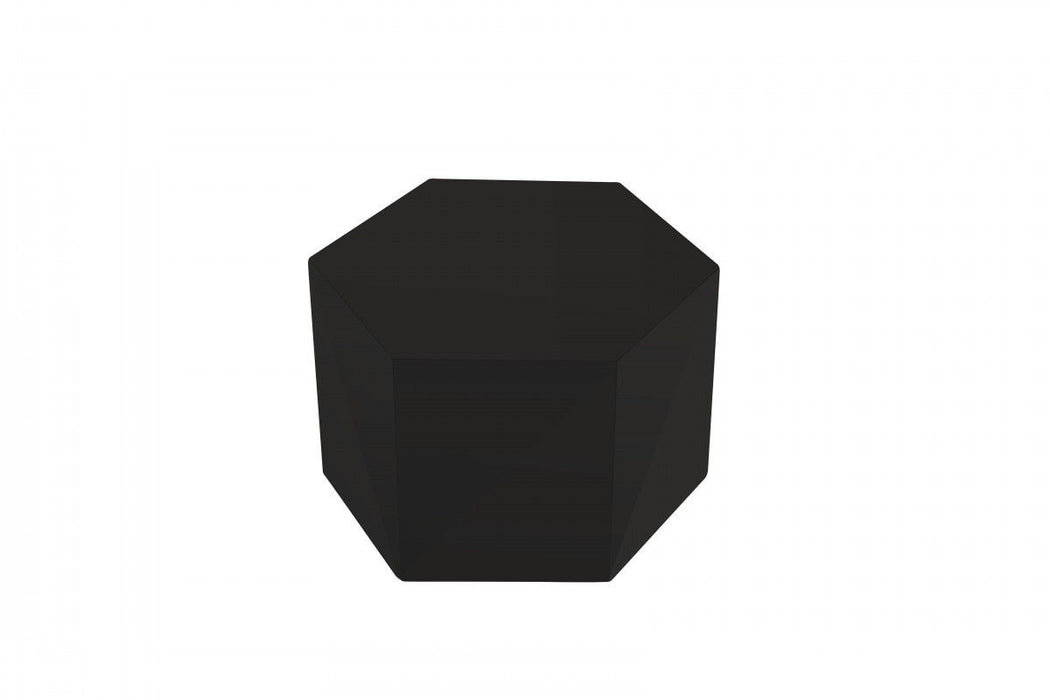 Hexagon End Table With - Black