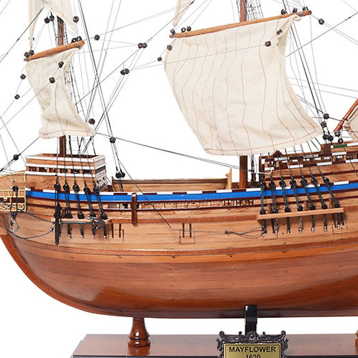 Hand Painted Model Boat (624655) - Light Brown / Beige