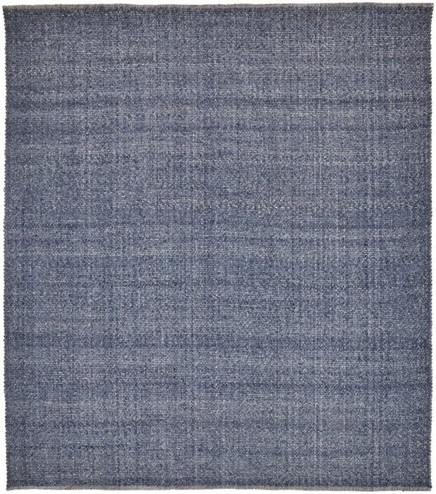 9' x 12' Hand Woven Area Rug - Dark Blue