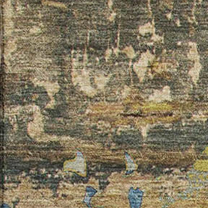 8' X 10' Abstract Washable Area Rug With UV Protection (648872) - Taupe / Green / Blue