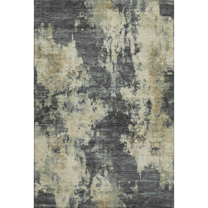 10' X 14' Abstract Washable Area Rug With UV Protection (716954) - Gray / Beige