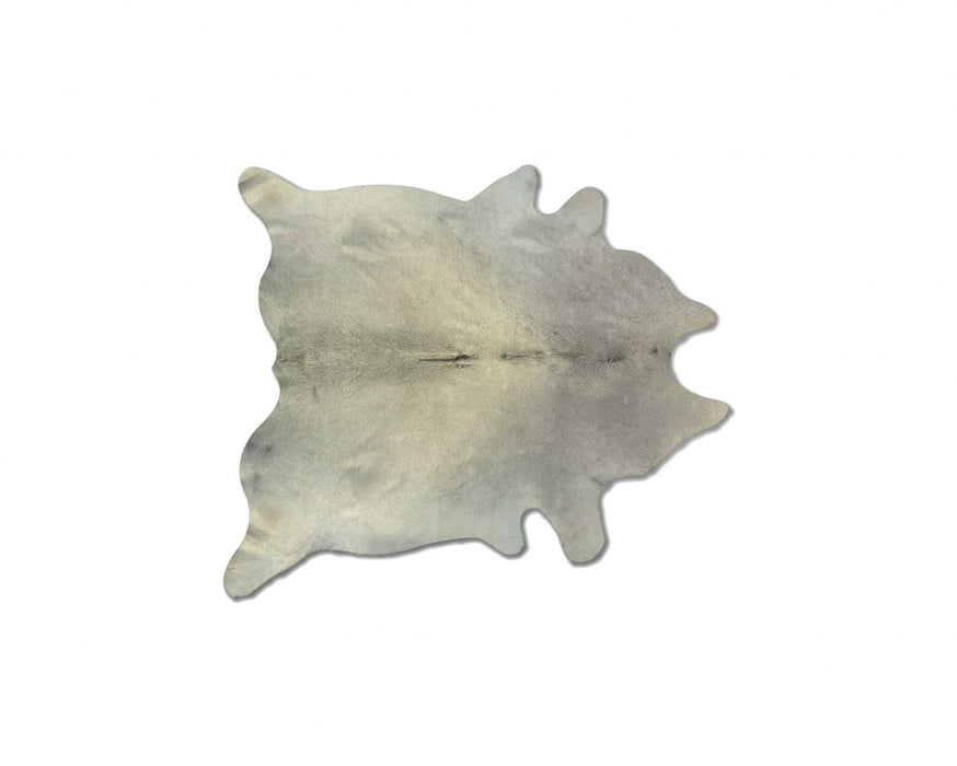 60" x 84" Gray Cowhide - Area Rug - Natural And Light