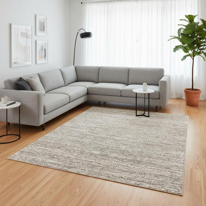 8' X 11' Abstract Area Rug (660026) - Gray / Brown