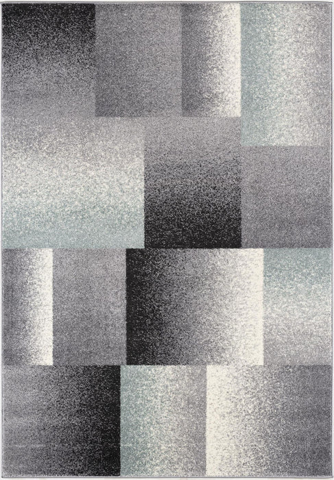 8' x 11' Modern Geometric Area Rug - Gray