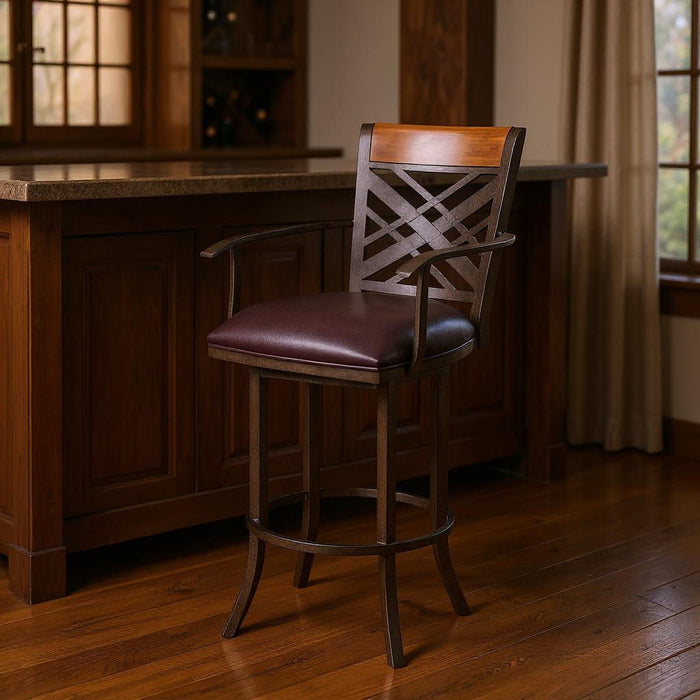 Bar Height Bar Chair - Brown