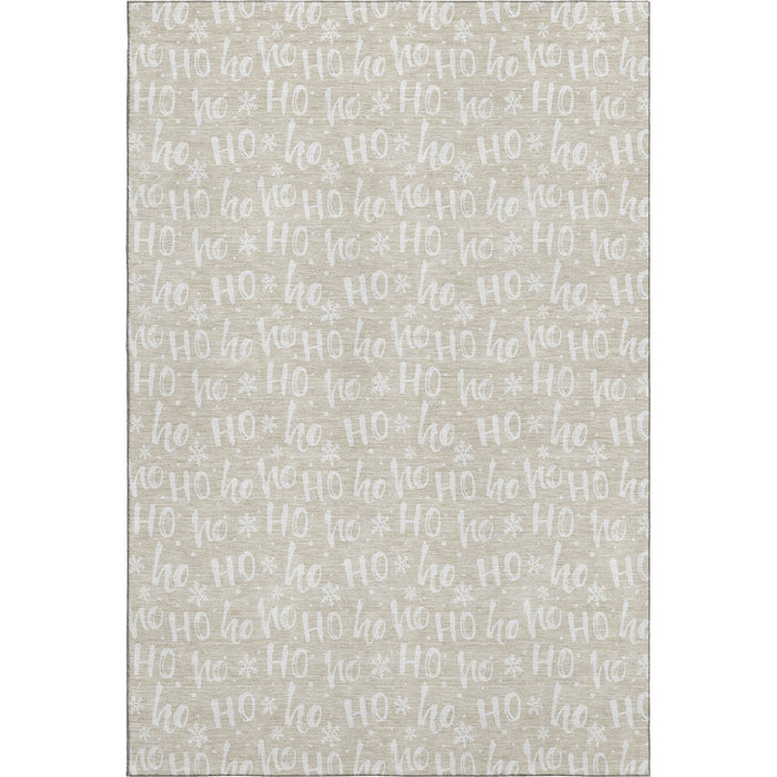 10' X 14' Abstract Geometric Washable Area Rug With UV Protection (701786) - Beige / Ivory